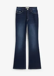 Bootcut jeans med høyt liv og stretch, bonprix