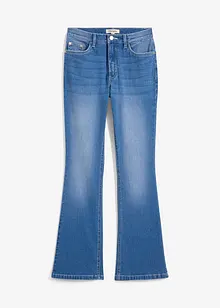 Bootcut jeans med høyt liv og stretch, bonprix