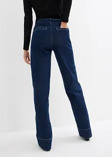 Wide Leg Jeans Mid Waist, stretch, bonprix