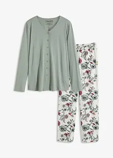 Pyjamas med knappestolpe, bonprix