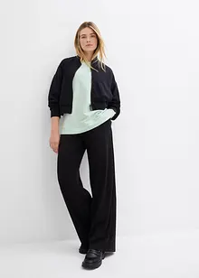 Sweatshirt med sidesplitter, bonprix