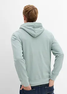 Sweatshirt med hette i ren bomull, bonprix