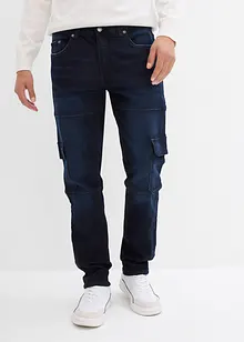 Slim Fit cargo-stretchjeans, Straight, bonprix