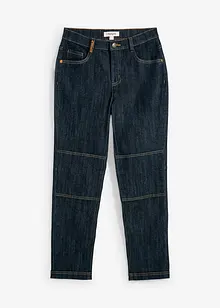 Regular Fit-jeans med stretch, Straight med forsterkede knær, bonprix