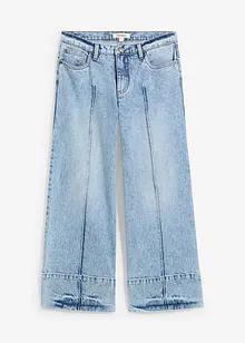 Wide Leg-jeans Mid Waist, cropped, bonprix