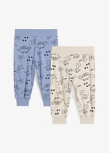 Trikotbukse til baby av økologisk bomull (2-pack), bonprix