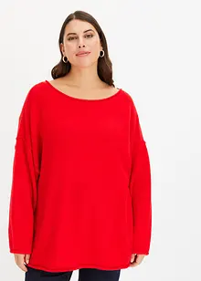 Oversized genser med flaggermusermer, bonprix