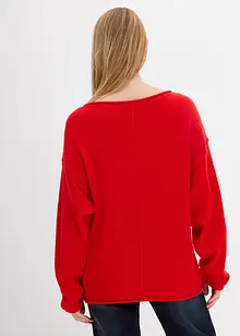 Oversized genser med flaggermusermer, bonprix