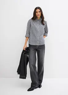 Oversized bluse med puffermer, bonprix