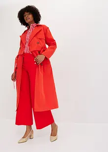 Kåpe i trenchcoat-look med avtagbare ermer og nederdel, bonprix