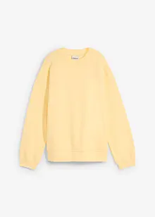 Oversized sweatshirt i ren bomull, bonprix