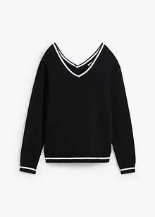 Oversized sweatshirt i ren økologisk bomull, bonprix