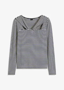 Langermet topp med fin detalj i halsen, bonprix