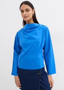 Bluse med vid utringning, bonprix
