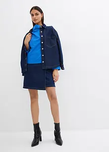 Bluse med vid utringning, bonprix