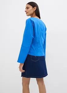 Bluse med vid utringning, bonprix