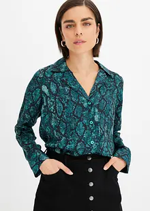 Bluse med print, bonprix