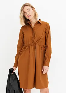 Skjortekjole i poplin, bonprix