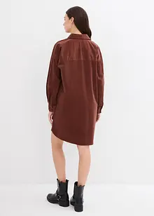 Minikjole i fin kordfløyel, bonprix