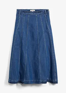 Midiskjørt i denim, bonprix