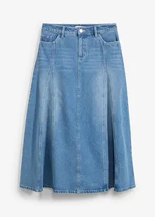 Maxiskjørt i denim, bonprix