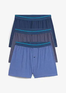 Boksershorts i vid modell og trikotmateriale (3-pack), bonprix