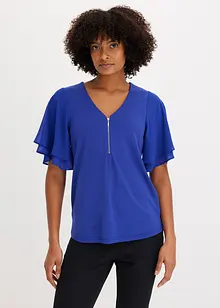 Topp med chiffonermer, bonprix
