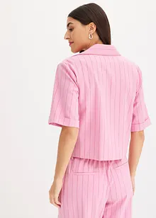 Skjortebluse med nålestripemønster, bonprix