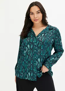 Bluse med print, bonprix