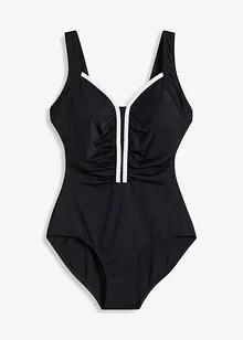 Badedrakt med passepoil, bonprix