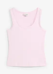 Ribbet singlet i myk viskose, bonprix