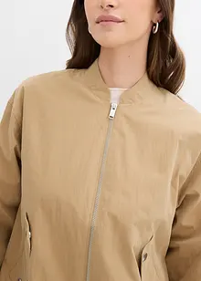 Bomberjakke i mykt materiale, bonprix