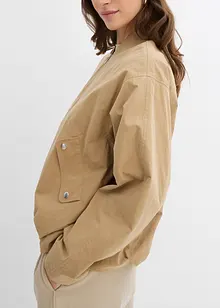 Bomberjakke i mykt materiale, bonprix