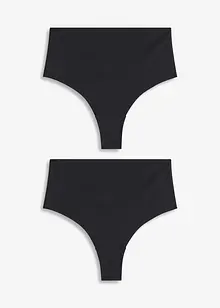 Sømløs shape-stringtruse med lett formende effekt (2-pack), bonprix