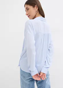Skjortebluse i fin sateng, bonprix