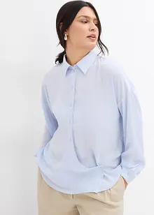 Skjortebluse i fin sateng, bonprix