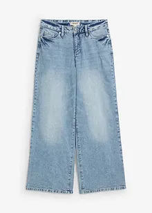 Wide-Leg-jeans, Mid Waist, Low Stretch Full Length, bonprix