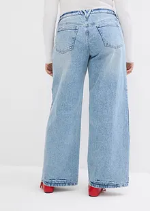 Wide-Leg-jeans, Mid Waist, Low Stretch Full Length, bonprix