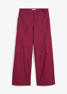 Cargobukse i bomull med stretch, bonprix