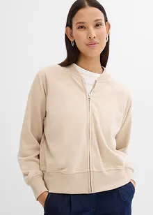 Sweatshirtjakke i bomberjakke-look, bonprix