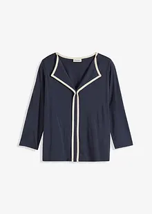 Topp med kantebånd i kontrastfarge, bonprix