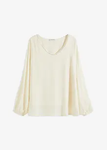 Tunika i chiffon med strass, bonprix
