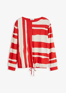 Trikot-tunika med knyting i falden, bonprix