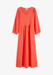 Midikjole i strukturert jersey, bonprix