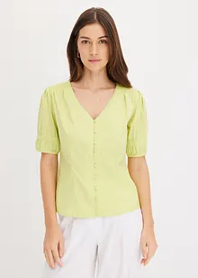 Bluse med puffermer, bonprix