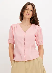 Bluse med puffermer, bonprix