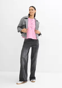 Bluse med sløyfedetaljer, bonprix