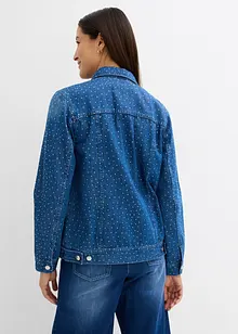 Jeansjakke med strass, bonprix