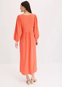 Midikjole i strukturert jersey, bonprix