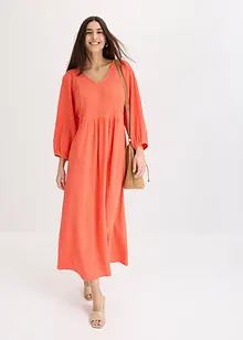 Midikjole i strukturert jersey, bonprix